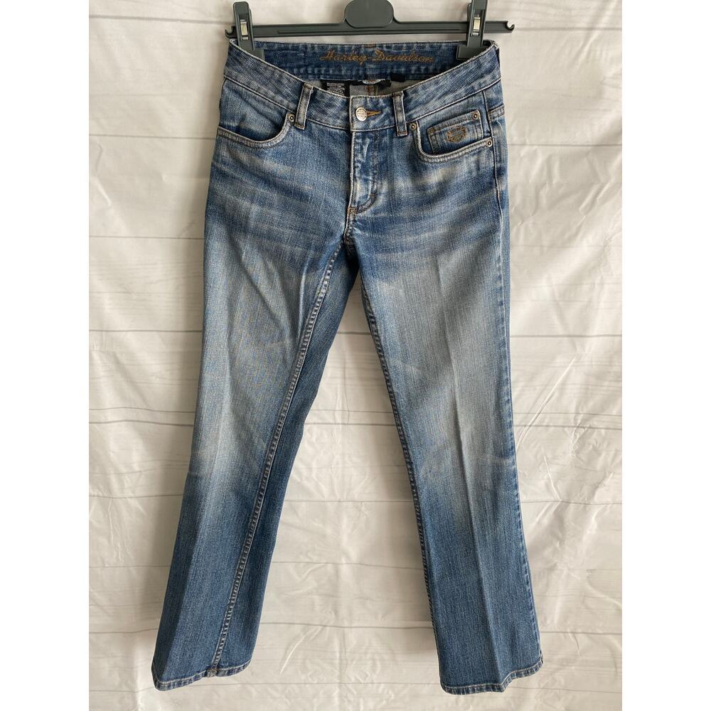 Harley-Davidson Jeans Women’s Size 0 Regular Straight Leg RN 103819 28x31#